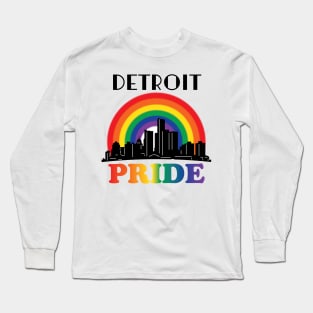 Detroit Pride LGBTQ Long Sleeve T-Shirt